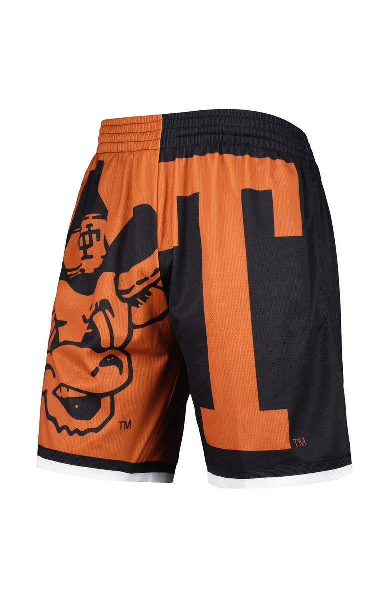 Mitchell & Ness Men's Mitchell & Ness Texas Orange/Black Texas Longhorns Big Face 5.0 Fashion Shorts, Alternate, color, 