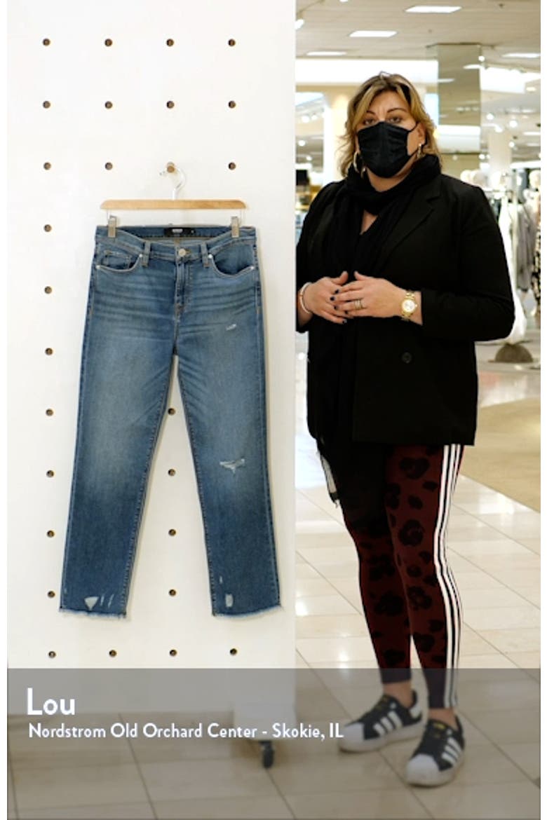 Nico Distressed Crop Straight Leg Jeans video