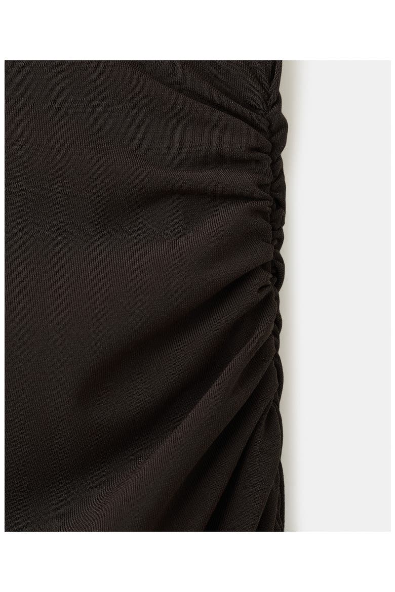 Asymmetric Cape Maxi Dress, Alternate, color, BROWN