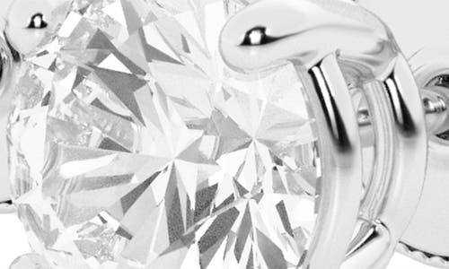 Badgley Mischka 14k Gold Round Cut Near Colorless Lab-created Diamond Stud Earrings In 1 Ctw White Gold