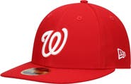 New Era Men's New Era Scarlet Washington Nationals Low Profile 59FIFTY Fitted Hat