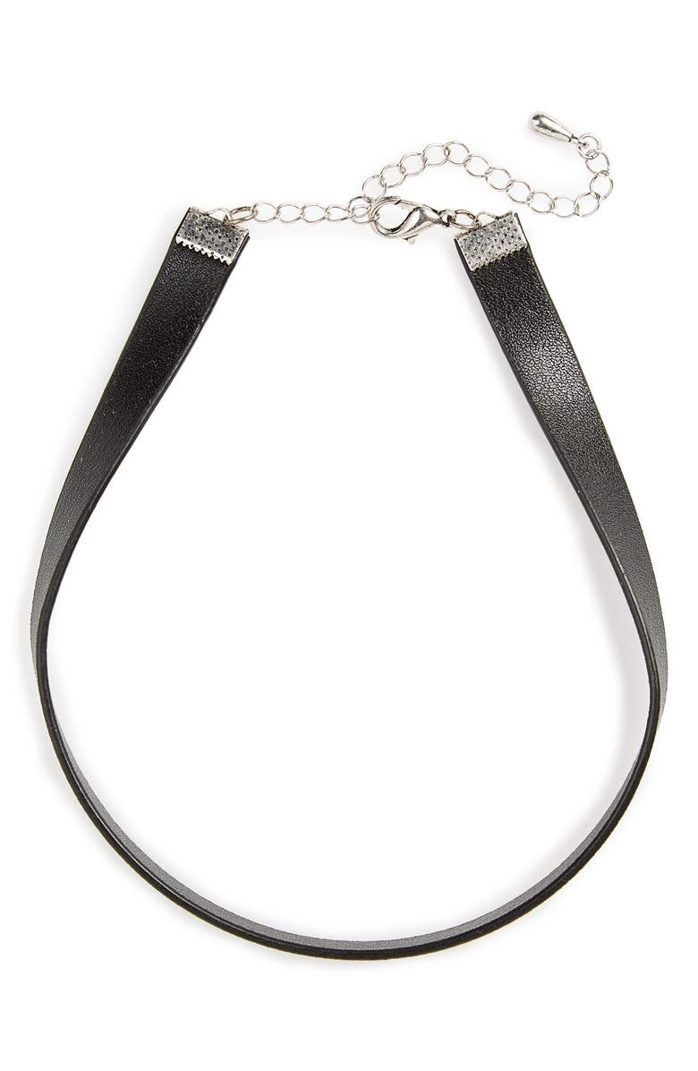 BP. Faux Leather Choker, Alternate, color,