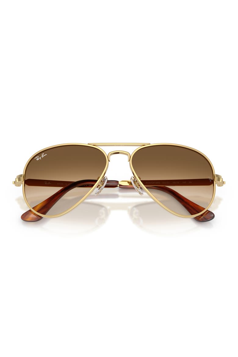 Max Aviator 58mm Gradient Pilot Sunglasses, Alternate, color, ARISTA / CLEAR GRADIENT BROWN
