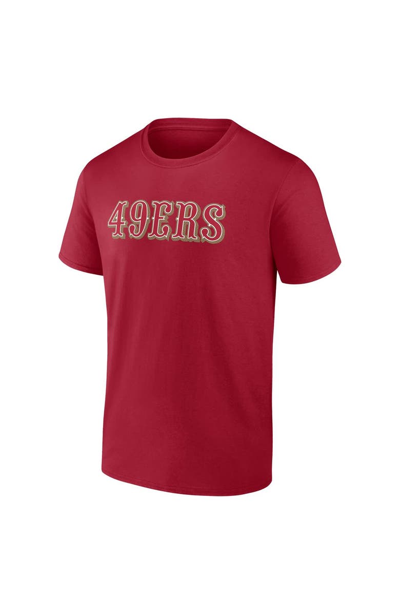 FANATICS Men's Fanatics Scarlet San Francisco 49ers Big & Tall Number One Dad T-Shirt, Alternate, color, Scarlet