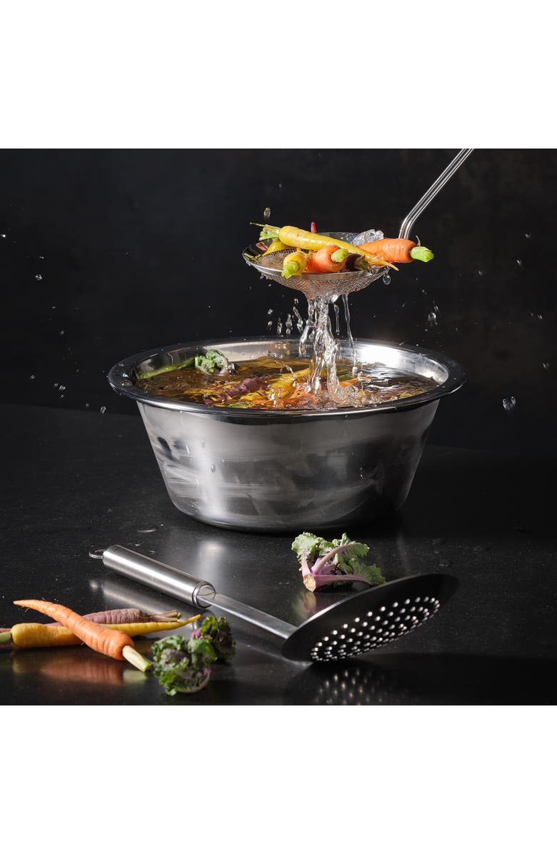 Rosle Pasta and Dumpling Skimmer, Stainless Steel, Alternate, color, Silver