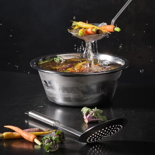 Rosle Pasta And Dumpling Skimmer, Stainless Steel In Silver