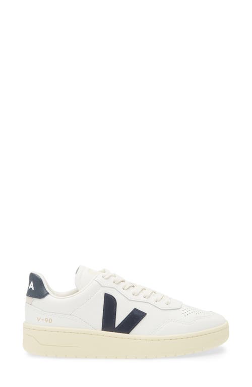 Veja Low-top Sneakers With Perforated Detailing And Rubber Sole In Extra White Nautico