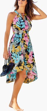 LASCANA Women's High Low Cutout Dress