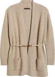 Elie Tahari The Diane Cashmere Open Front Cardigan