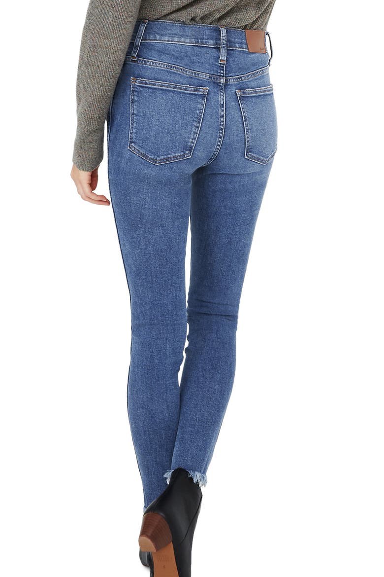 10-Inch High-Rise Skinny Jeans: Button-Front Edition, Alternate, color, MACKEY WASH