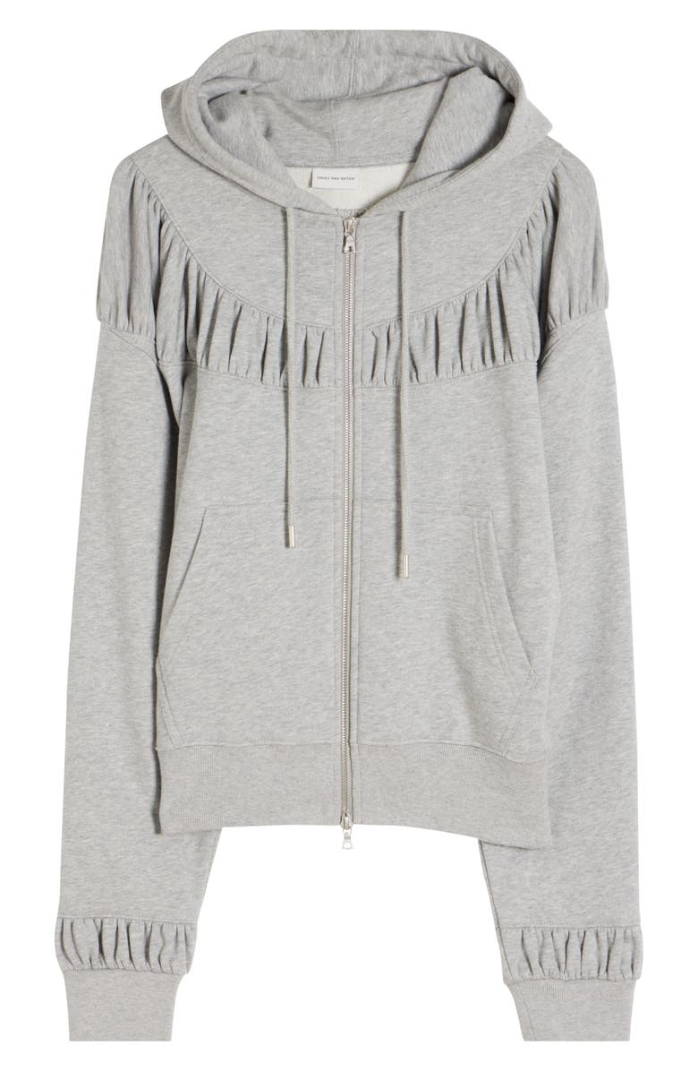 Dries Van Noten Hadina Zip Sweatshirt, Alternate, color, Grey Melange