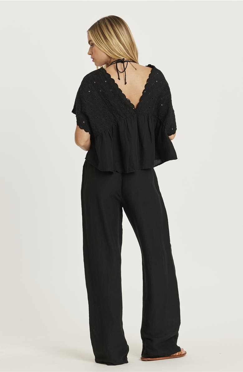 Amuse Society Lover's Lane Woven Top, Alternate, color, Black