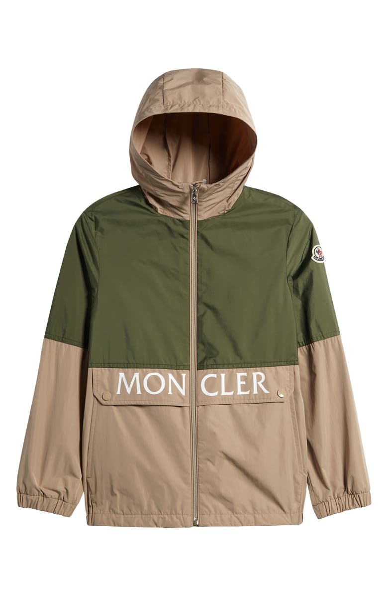 Moncler Kids' Joly Hooded Nylon Jacket, Main, color, 