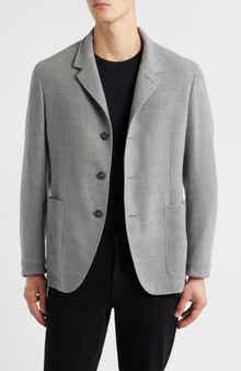 Nuvola Regular Fit Heathered Grey Felted Wool Sport Coat