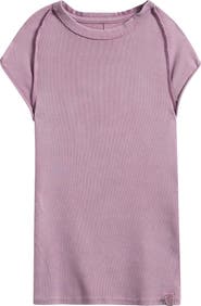 Free People Ever Had Cap Sleeve Cotton T-Shirt