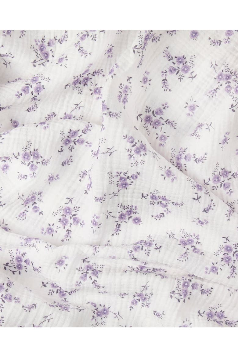 Abigail Cotton Swaddle Blanket, Alternate, color, Lavender