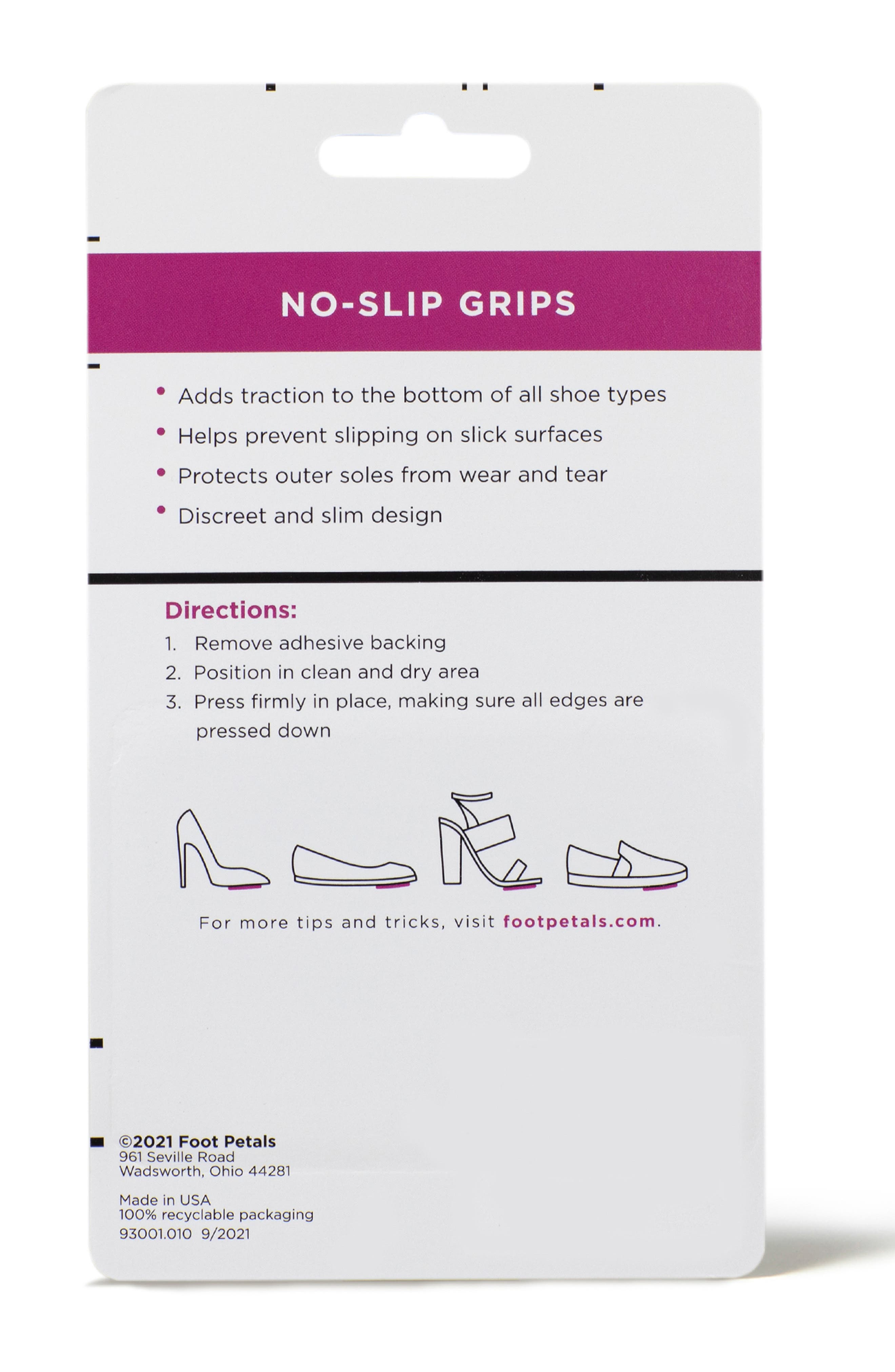 Set of 4 No-Slip Grips, Alternate, color, ASSORTED