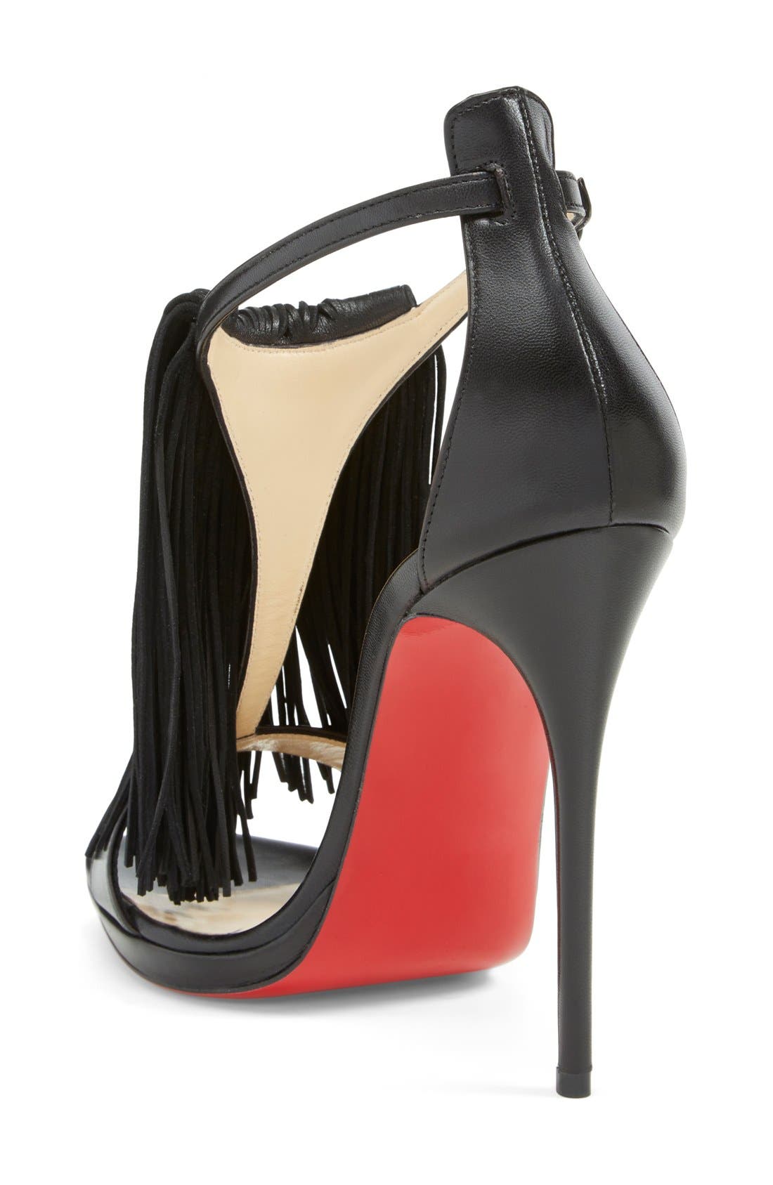 'Casanovella' Sandal, Alternate, color, BLACK LEATHER