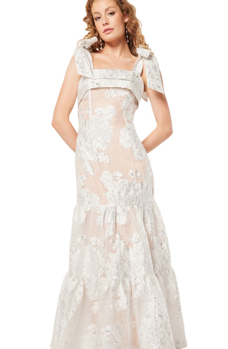 Elliatt Lizbeth Ruffle Tie Strap Maxi Dress, Alternate, color, 