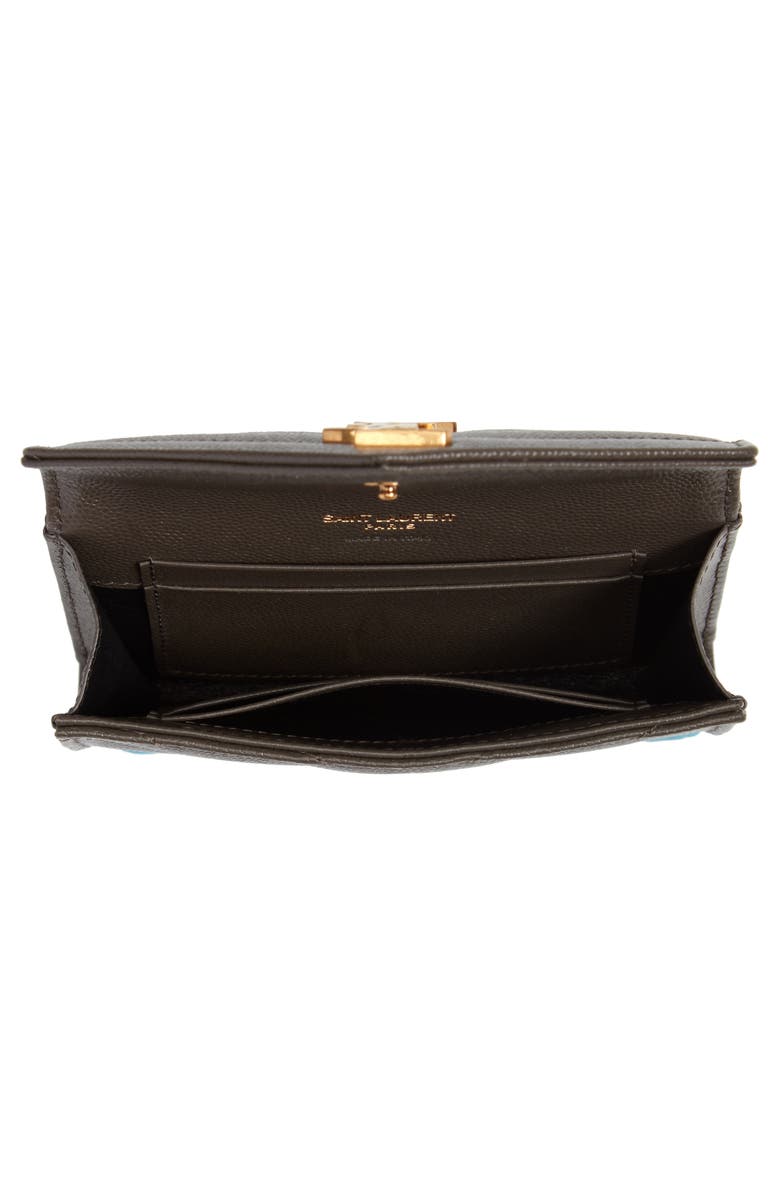 Saint Laurent Small Monogram Leather Envelope Wallet, Alternate, color, 