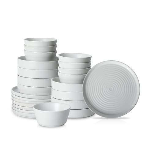 Elica Stoneware 24-Piece Dinnerware Set