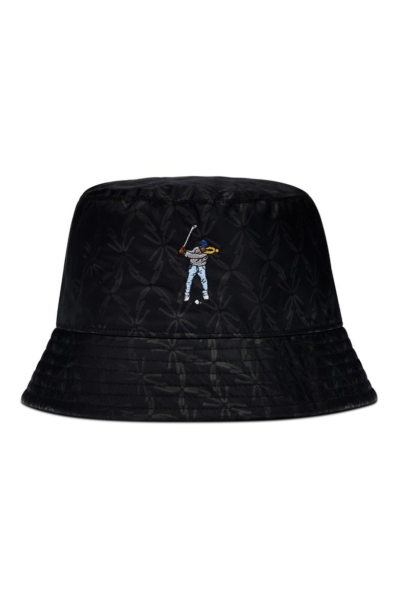 Nylon Bucket Hat, Main, color, BLACK
