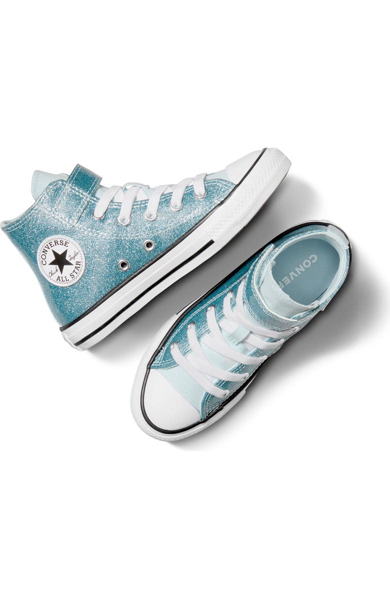 Converse Kids' Chuck Taylor<sup>®</sup> All Star<sup>®</sup> 1V Glitter High Top Sneaker, Alternate, color,