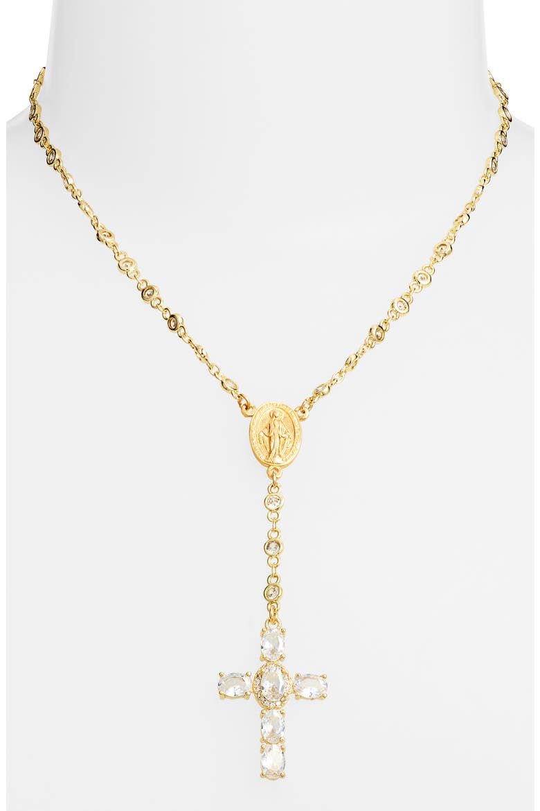 Sunday School Rosary Necklace, Alternate, color, GOLD