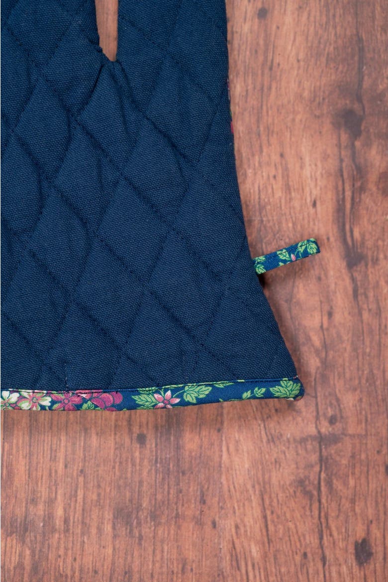 Prairie Essentials Oven Mitt in Navy, Set of 2, Alternate, color, Navy