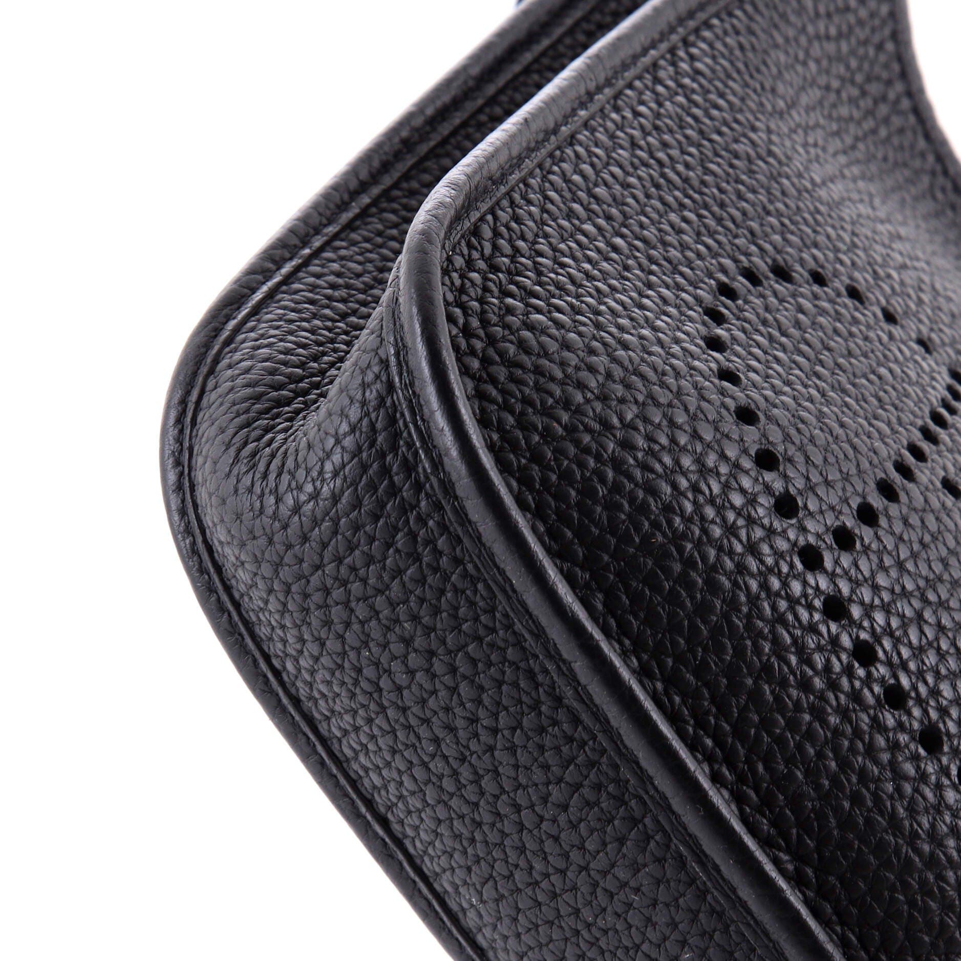 Pre-Owned Hermes Evelyne Bag Gen III Clemence TPM, Alternate, color, Noir