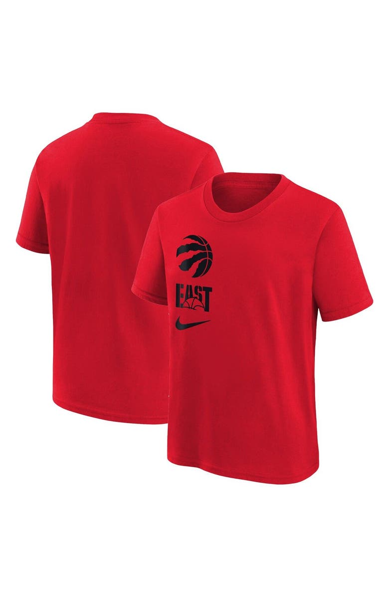 Nike Youth Nike  Red Toronto Raptors Vs Block Essential T-Shirt, Main, color, Red
