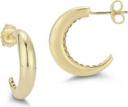 GLAZE JEWELRY Crescent Hoop Earrings