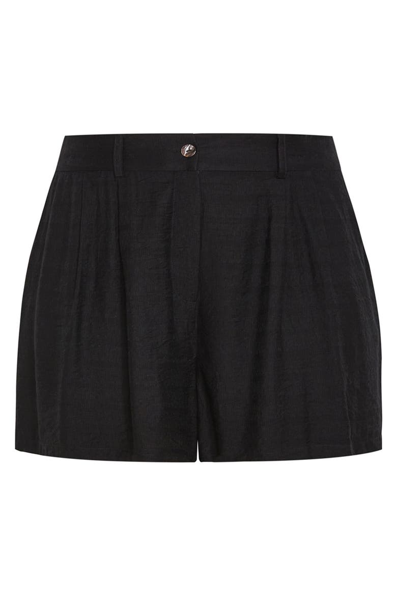 Bella Woven Shorts, Alternate, color, BLACK