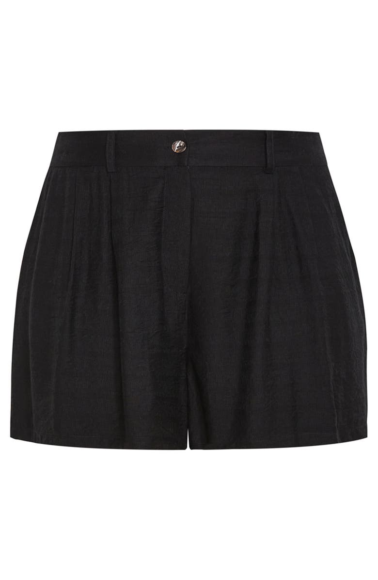 City Chic Bella Woven Shorts, Alternate, color, Black