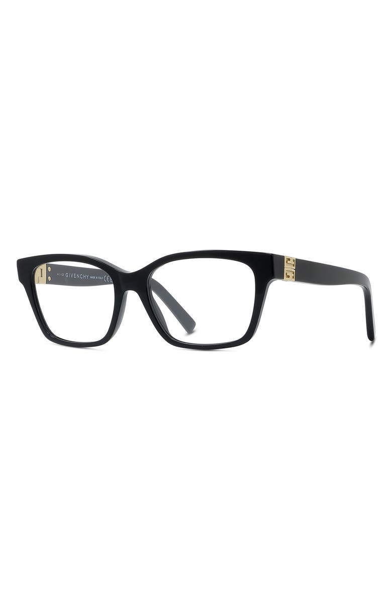 Givenchy 4G 52mm Rectangular Optical Glasses, Alternate, color,