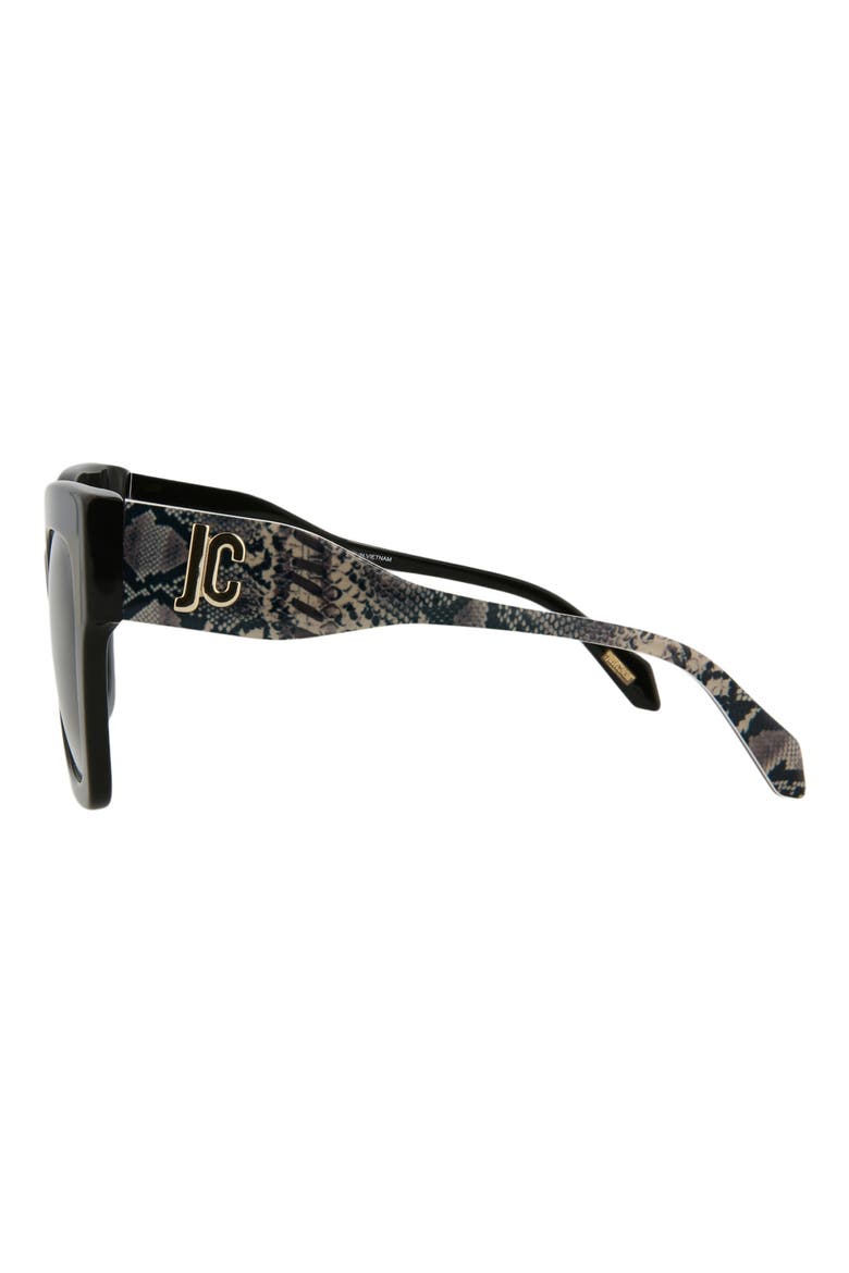 52mm Oversize Square Sunglasses, Alternate, color, BLACK BLACK SMOKE