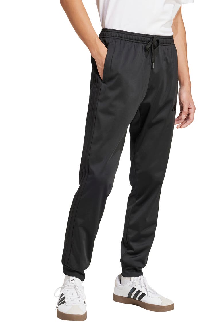 3-Stripes Tricot Joggers, Alternate, color, BLACK/BLAC