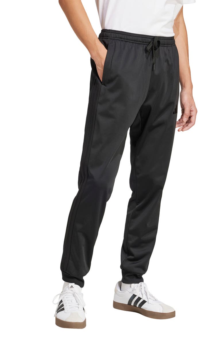 adidas 3-Stripes Tricot Joggers, Alternate, color, Black/ Black