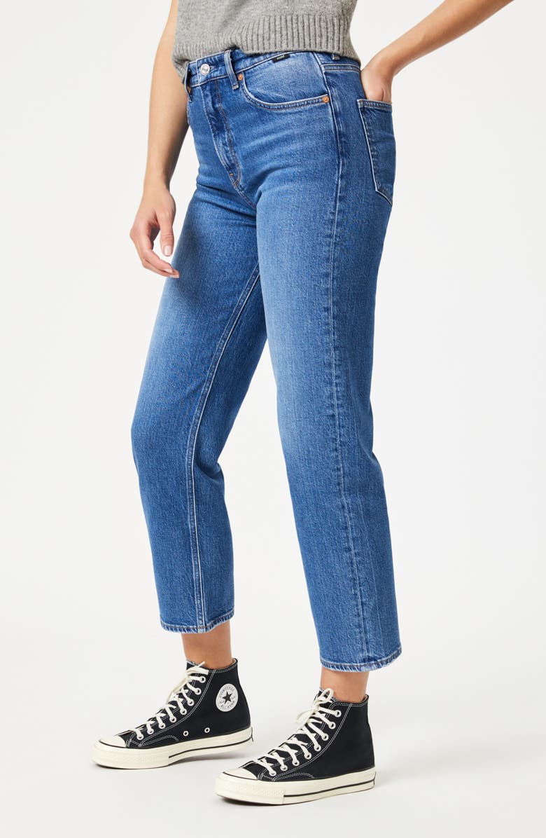 Mavi Jeans Savannah High Waist Crop Relaxed Straight Leg Jeans, Alternate, color,