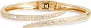 NORDSTROM RACK CZ Pavé Hinge Cuff Bangle Bracelet