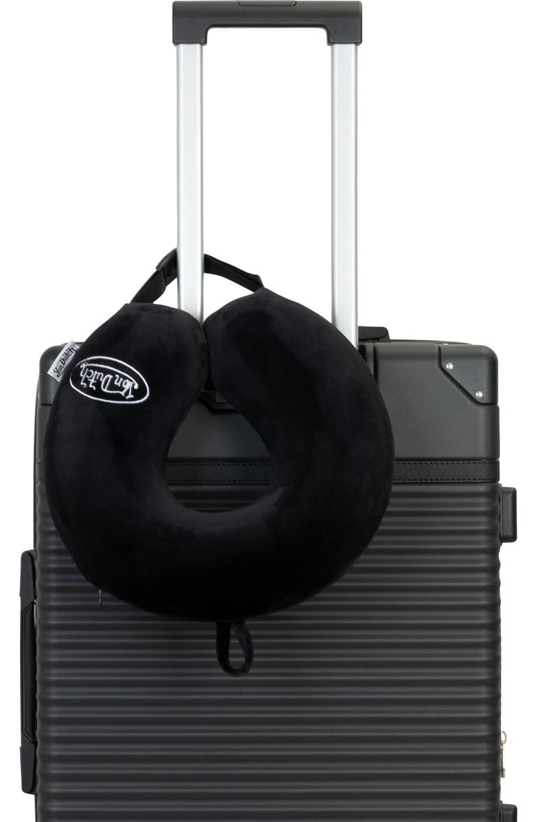 Von Dutch Classic Memory Foam Travel Neck Pillow, Alternate, color, Black