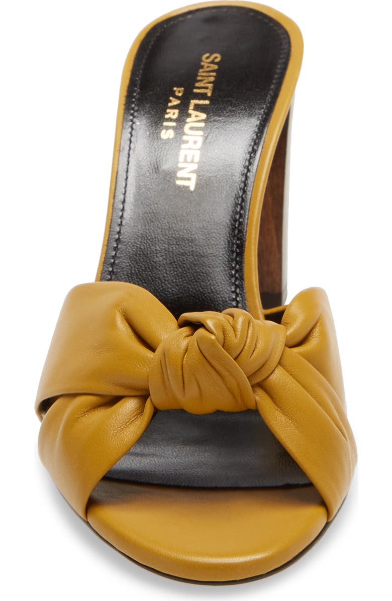 Saint Laurent Bianca Knot Slip-On Sandal, Alternate, color,