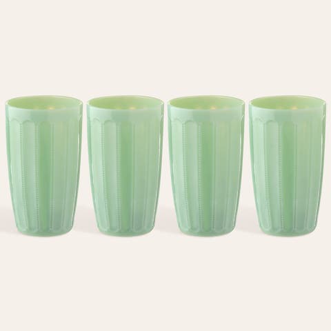 Henan Glass Soft Drink Glass 12 Oz. Set Of 4