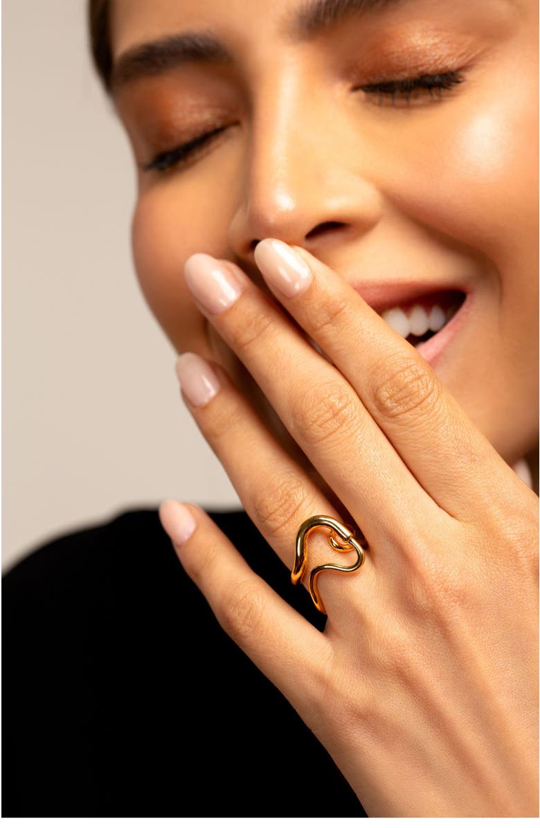 PIERETTI Cristine Ring, Alternate, color, Gold Plate