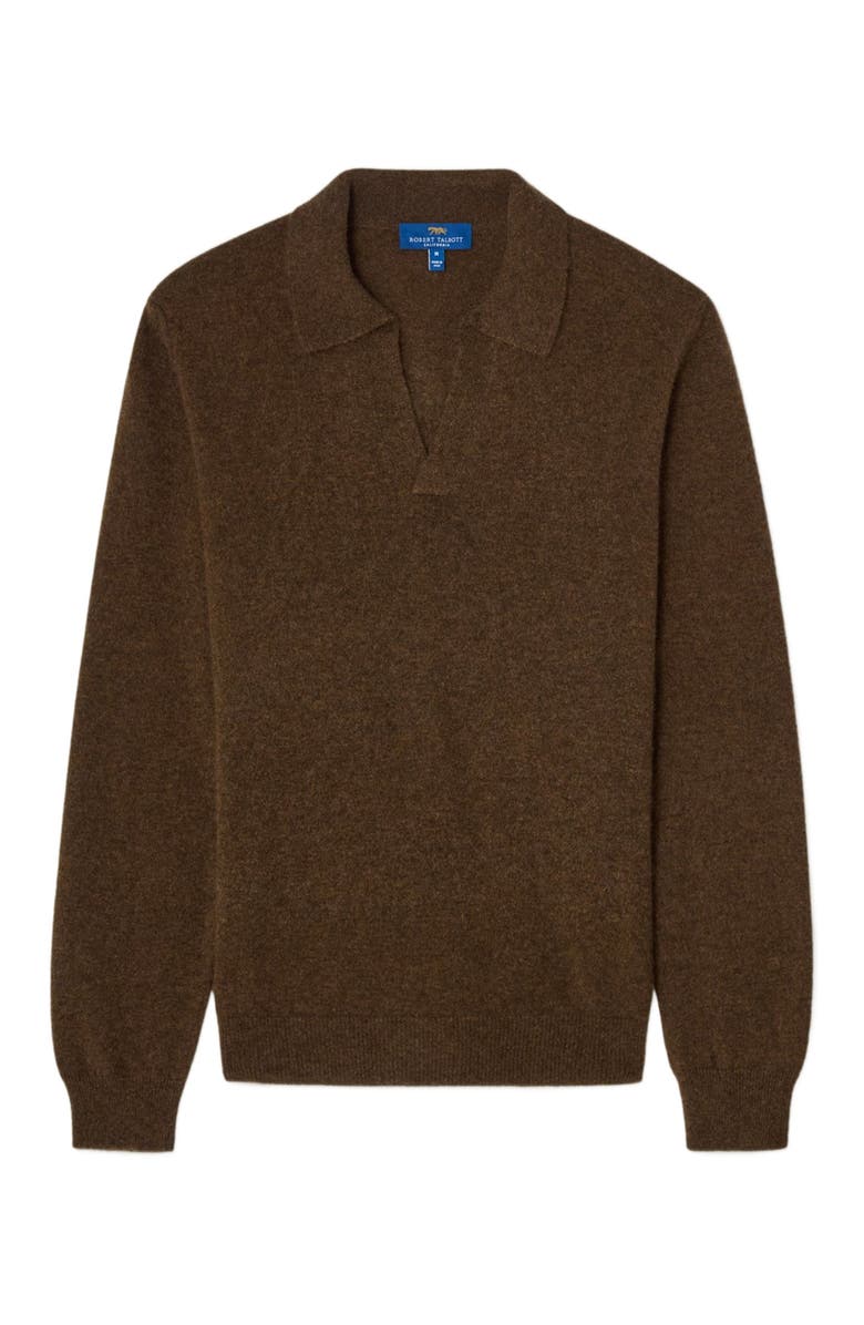 Robert Talbott Parsons Johnny Collar Sweater, Alternate, color, Loden