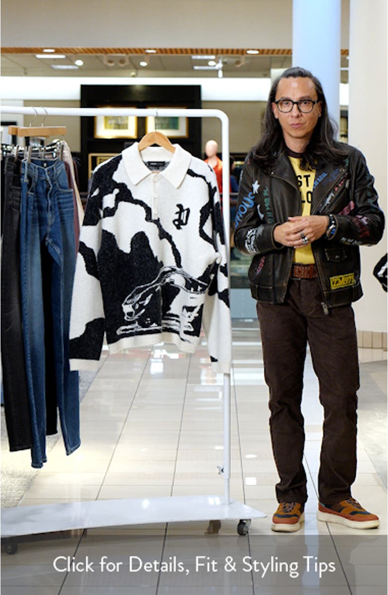 Abstract Wool & Alpaca Polo Sweater, sales video thumbnail