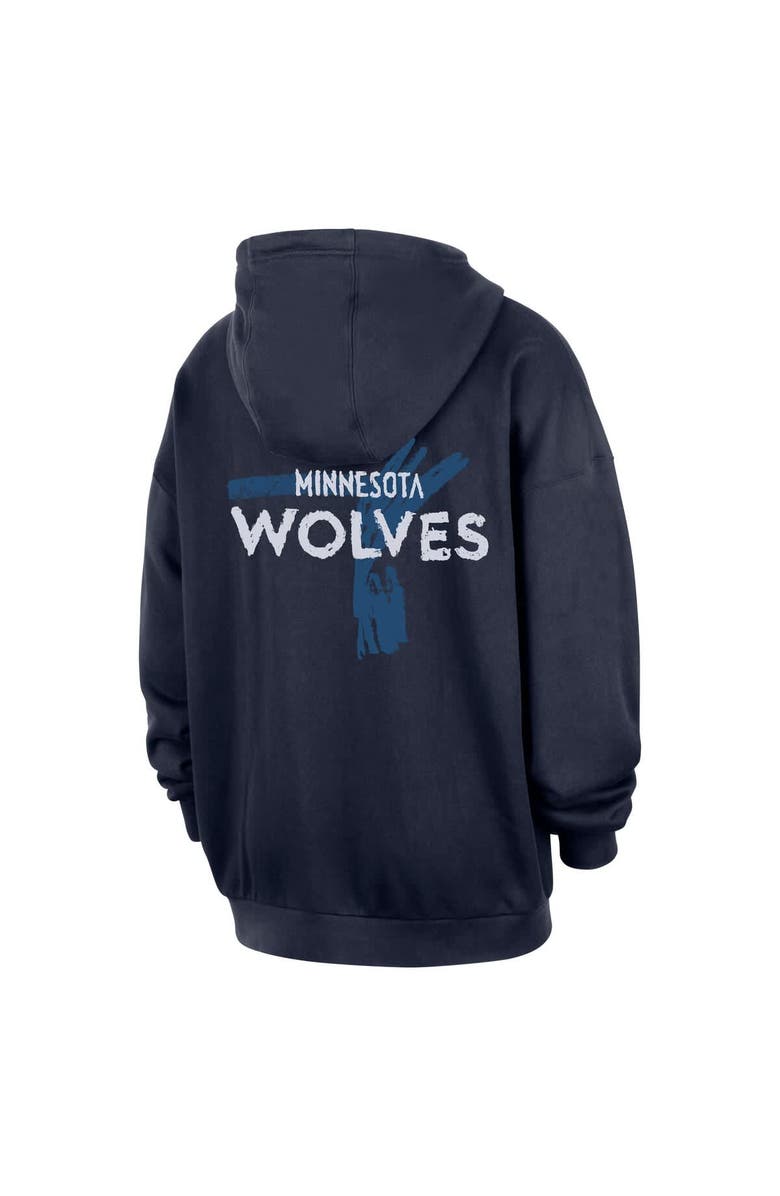 Nike Men's Nike Navy Minnesota Timberwolves Courtside Club Premium Hoodie, Alternate, color, Navy