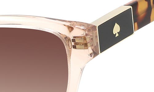 KATE SPADE KATE SPADE NEW YORK AYLA 53MM GRADIENT RECTANGULAR SUNGLASSES 