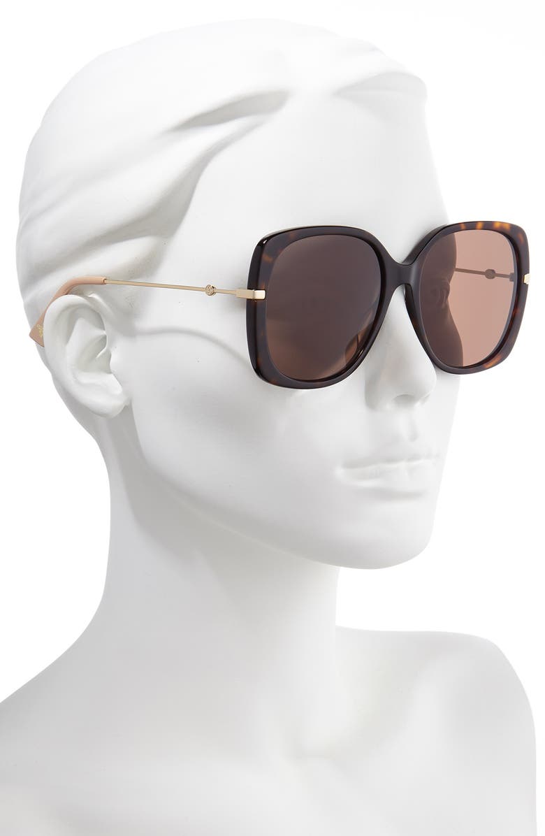 Gucci 57mm Square Sunglasses, Alternate, color,