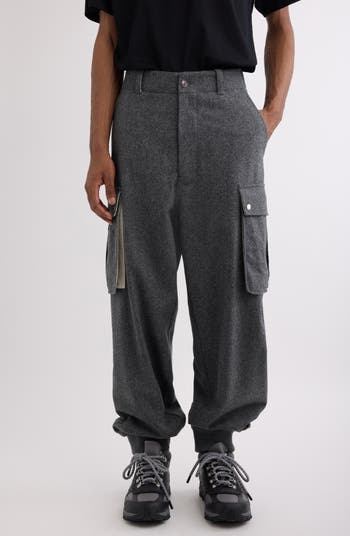 パンツ GIVENCHY GREY WOOL TROUSERS Grey wool slacks (Givenchy Oversized Grey Wool Pants)